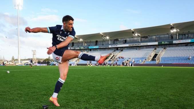 Adam Hastings will wear Scotland's No 10 jersey in their Skyscanner Pacific Tour opener against Maori All Blacks tomorrow morning [kick-off 4.35am]. Image: Scottish Rugby/SNS