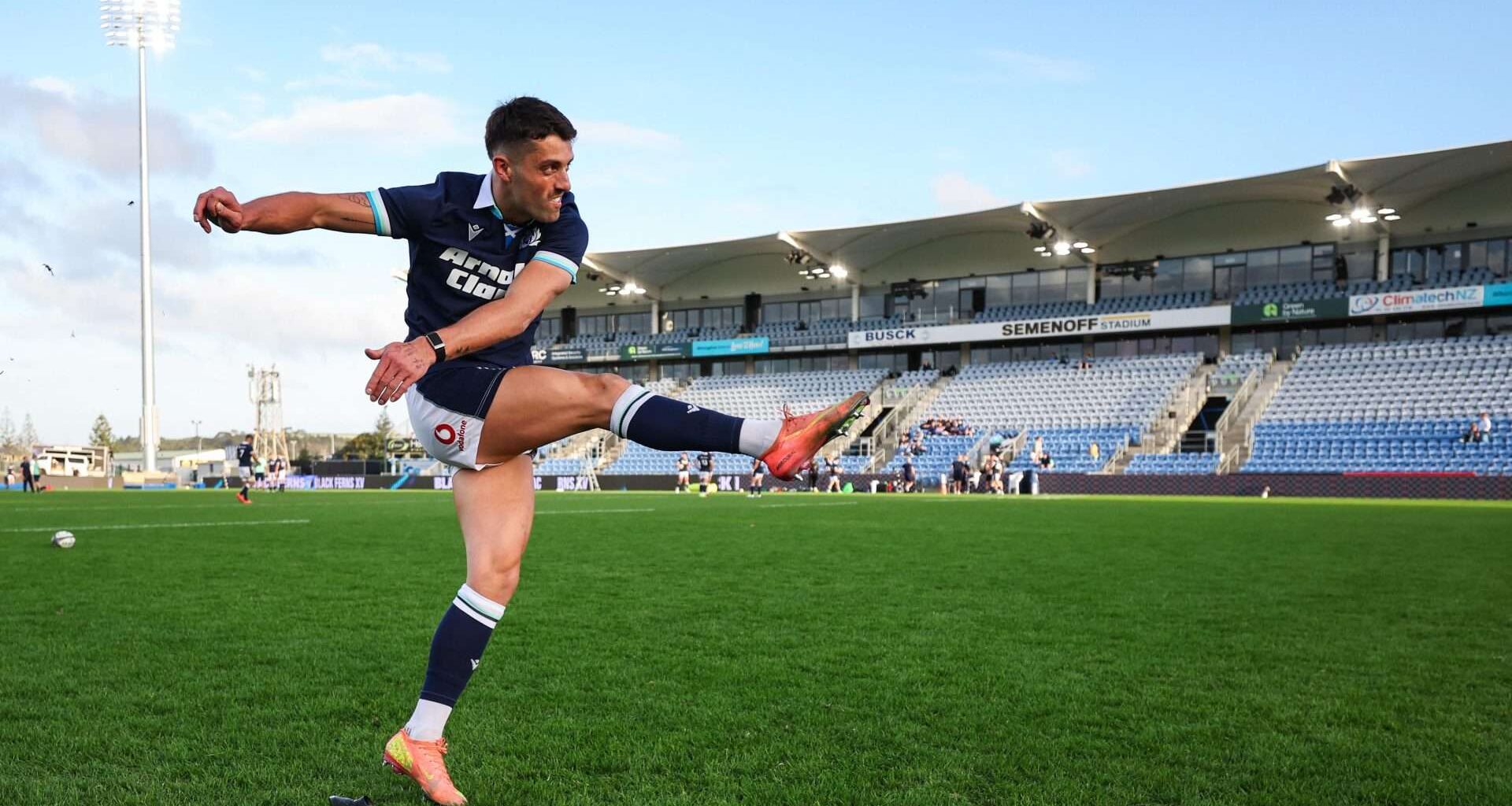 Adam Hastings will wear Scotland's No 10 jersey in their Skyscanner Pacific Tour opener against Maori All Blacks tomorrow morning [kick-off 4.35am]. Image: Scottish Rugby/SNS