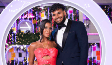 Amaya and Bryan on 'Love Island USA' season 7.