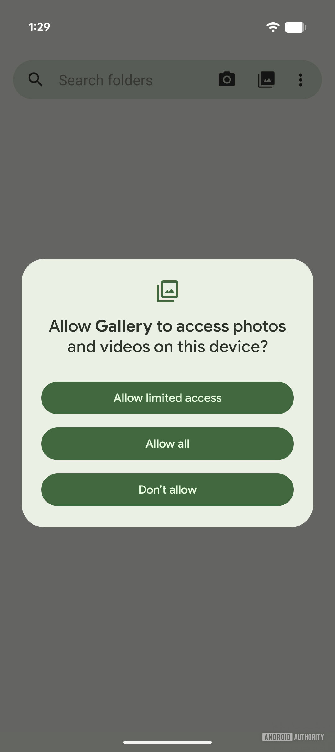 Android 16 Permissions dialog new copy