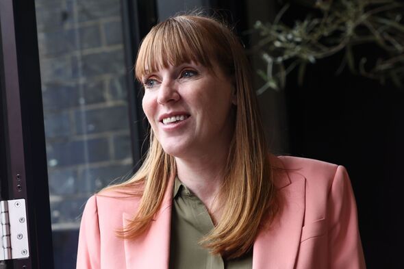Angela Rayner in pink blazer