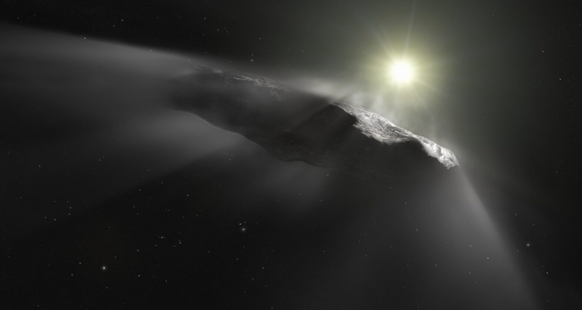 Artist impression of ‘Oumuamua