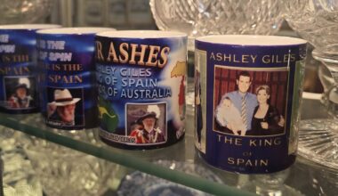 Ashley Giles the King of Spain and His Royal Mug at Warwickshire Museum