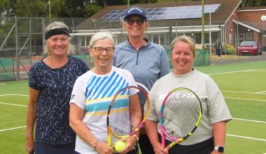 Burnham's Avenue Tennis Club celebrates summer success in North Somerset League