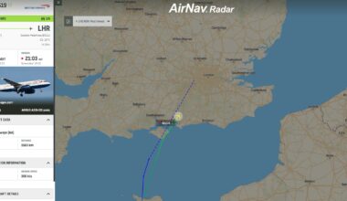 British Airways flight BA519 is declaring an emergency on approach to London