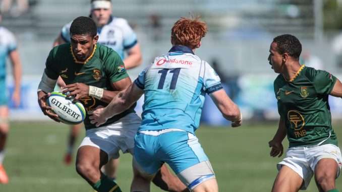 Scotland suffered a heavy defeat against South Africa in their final pool outing at the World Rugby U20 Championship in Italy. Image: World Rugby
