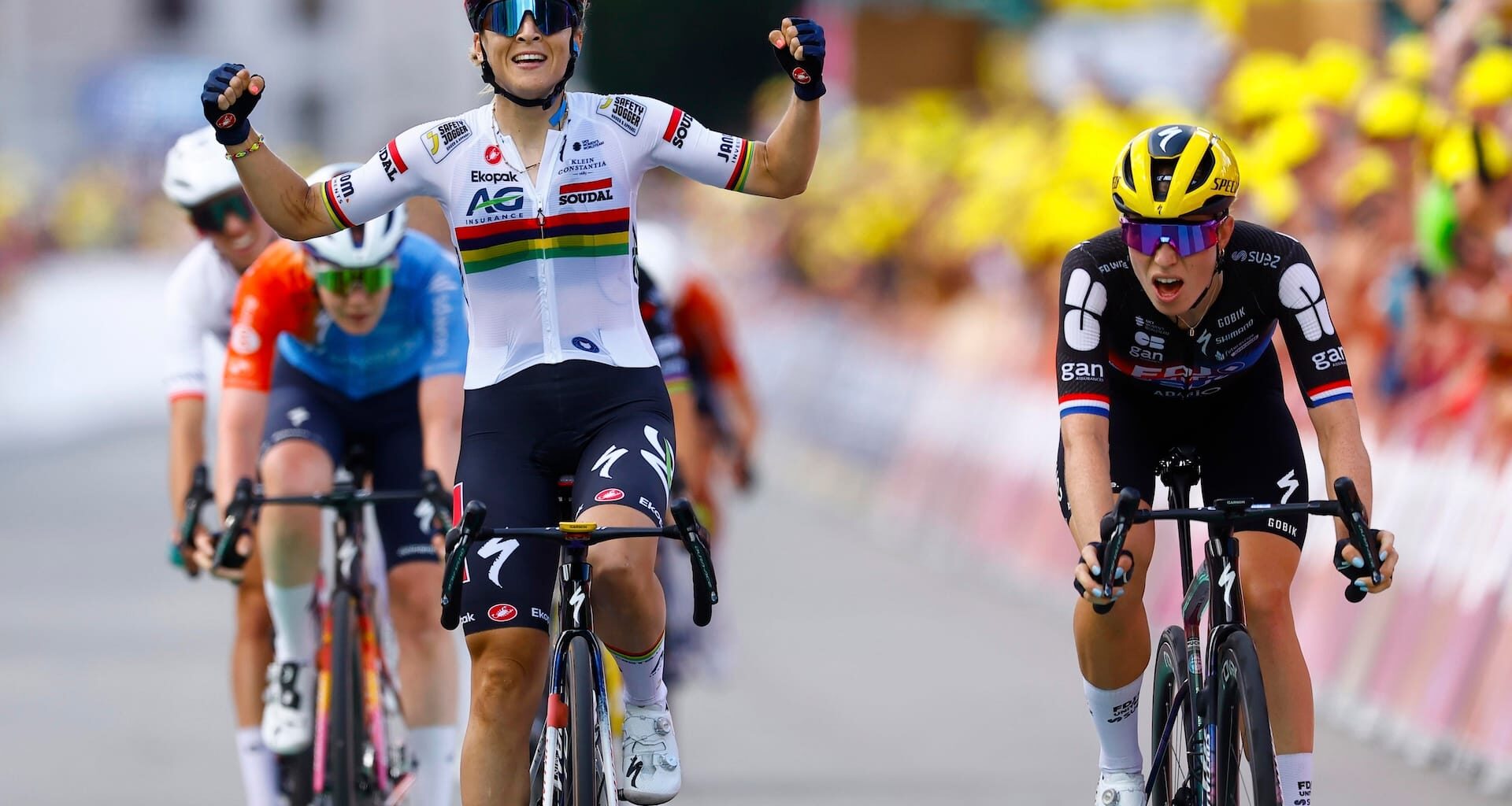 Le Court wins Tour de France Femmes stage 5, takes back yellow
