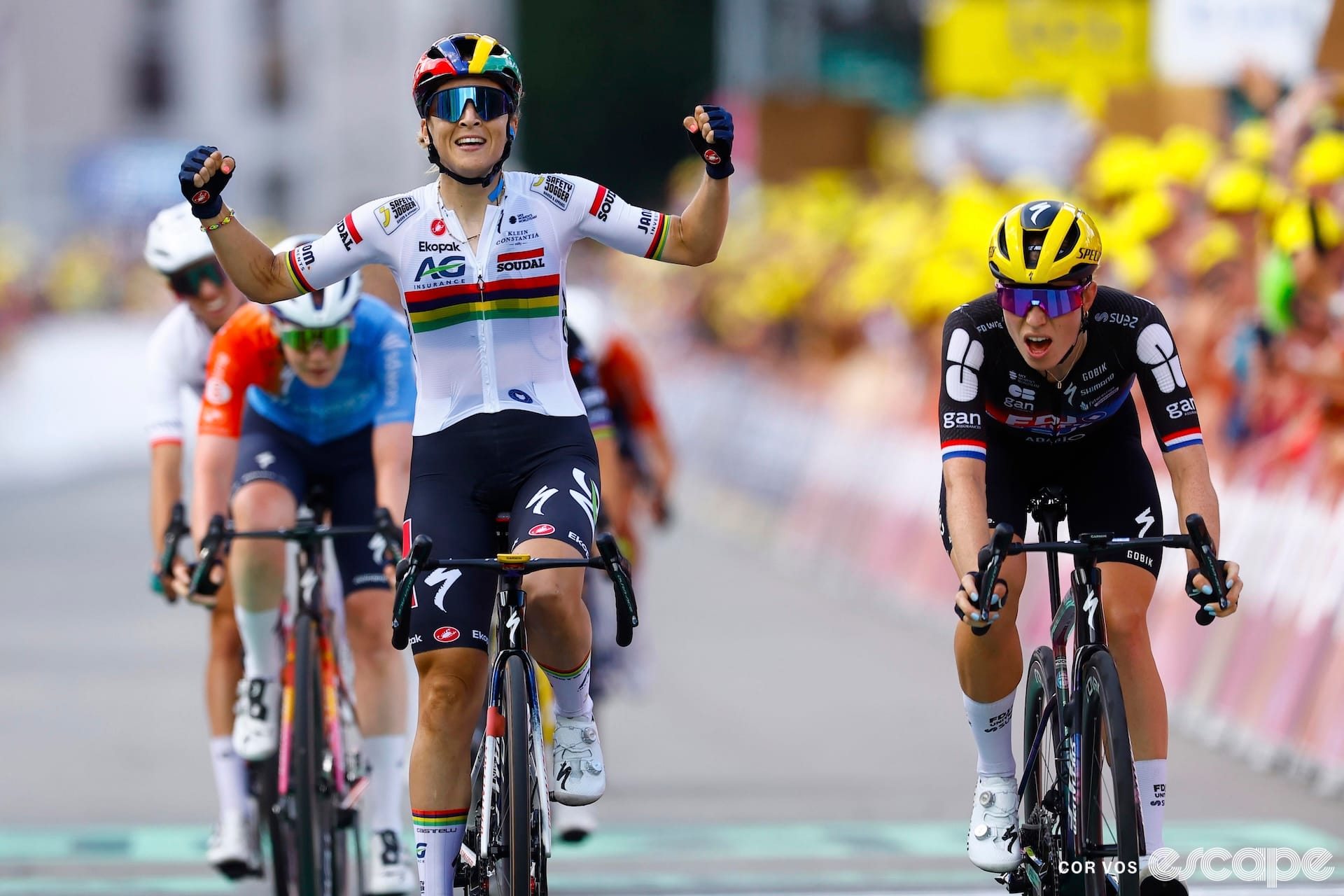 Le Court wins Tour de France Femmes stage 5, takes back yellow