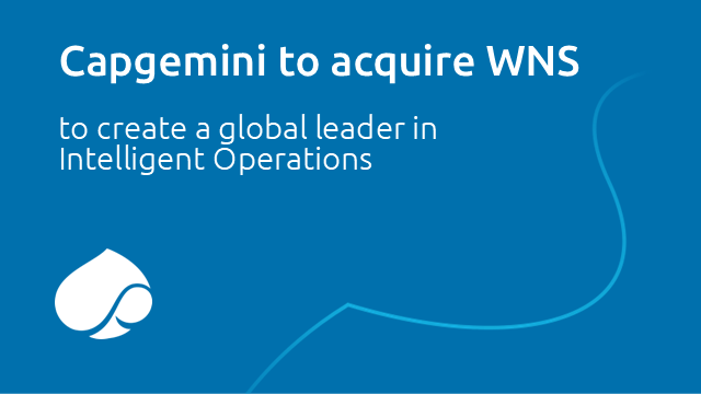 Capgemini to acquire WNS to create a global leader in Agentic AI-powered Intelligent Operations