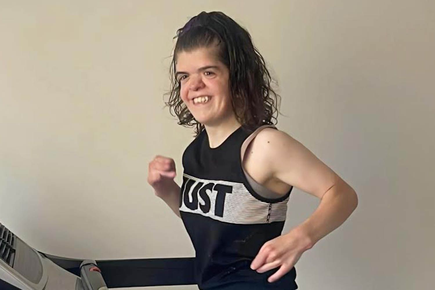 Woman with Rare Genetic Disorder Randomly Runs Marathon on Treadmill (Exclusive)