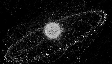 Illustration of space debris around Earth. Credit: ESA