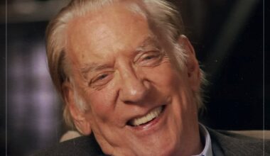 Donald Sutherland once wore a gas mask to a wrap party