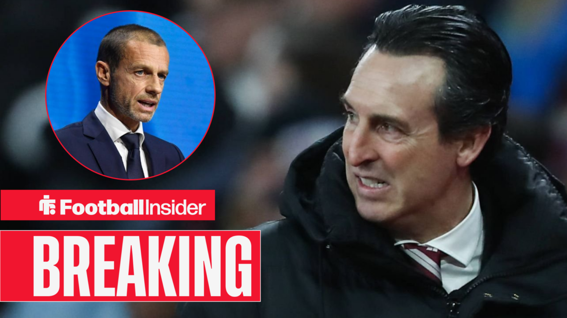 Unai Emery Aleksander Ceferin, Aston Villa UEFA