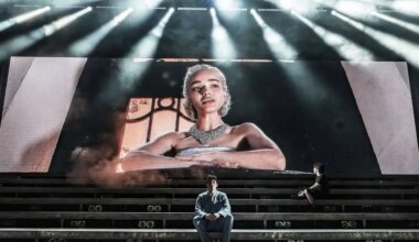 Evita at the London Palladium. Rachel Zegler. Photo by Marc Brenner