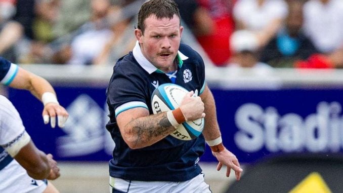 Ewan Ashman will start for Scotland against Samoa on Friday ahead of flying to Australia to link up with the Lions. Image: Image: SNS/Scottish Rugby