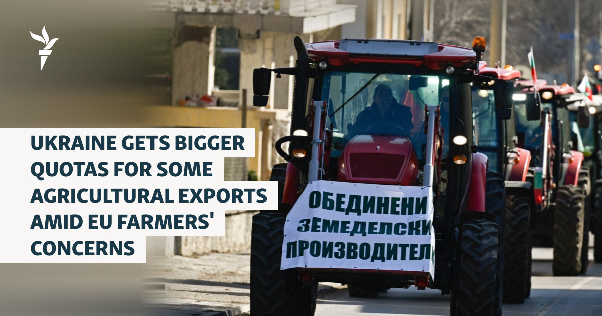 Ukraine Gets Higher Quotas For Some Agricultural Exports In Preliminary Trade Deal With EU