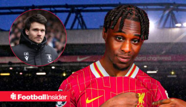 Liverpool star Jeremie Frimpong reacts to key Sheffield Wednesday departure