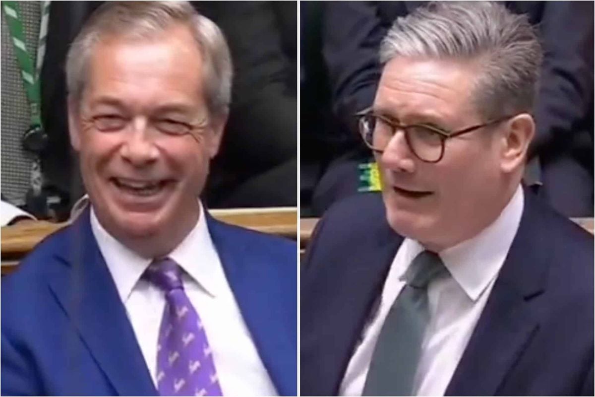 Lee Anderson tells MP to 'shut up' while big boss Farage asks about Brexit at PMQs