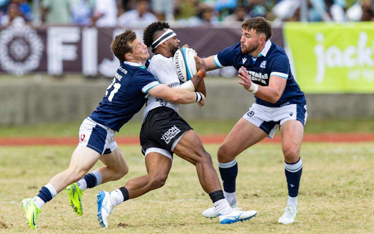 It was a tough afternoon for Scotland against Fiji in Suva. Image: SNS/Scottish Rugby