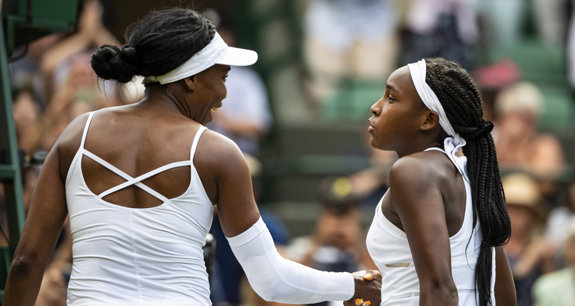 What Coco Gauff said to Venus Williams at the net after beating her at Wimbledon as a 15-year-old