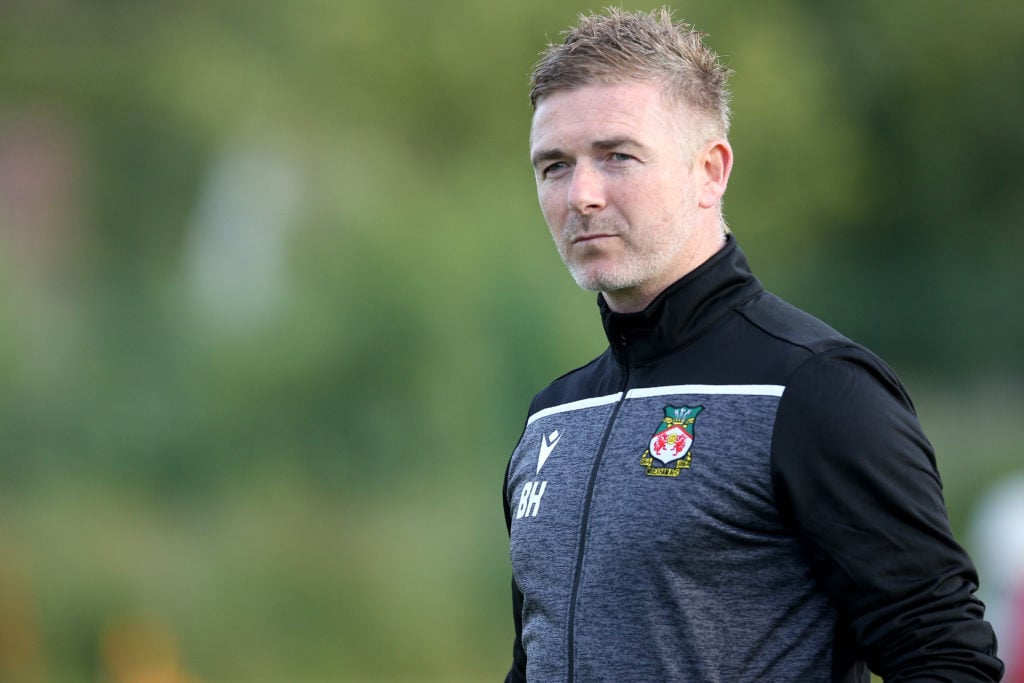 Bryan Hughes in charge of Wrexham against Fleetwood Town