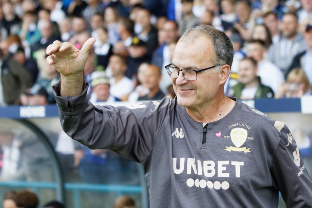 Marcelo Bielsa during his stint as Leeds United manager.