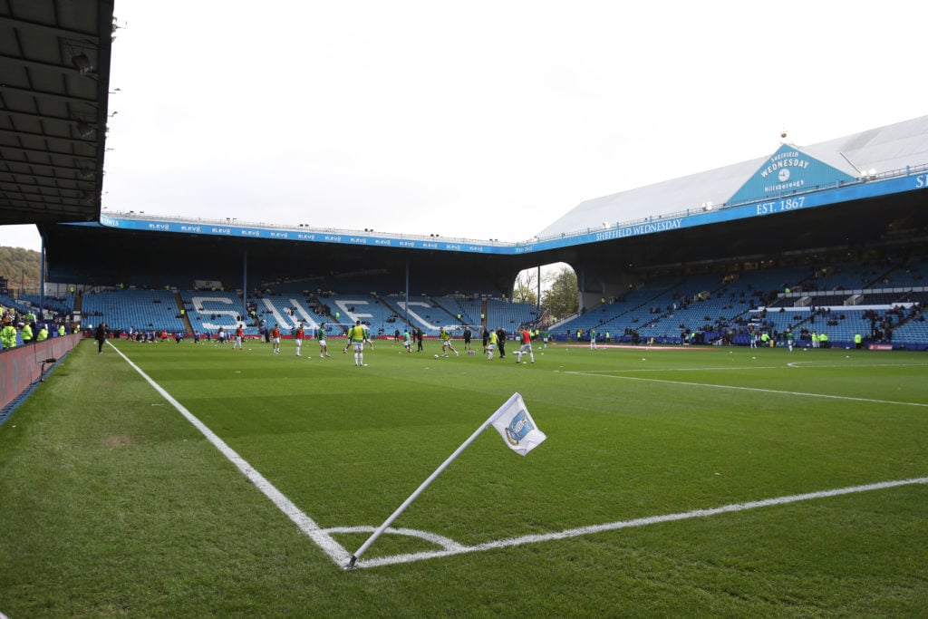 Sheffield Wednesday corner flag at Hillsborough