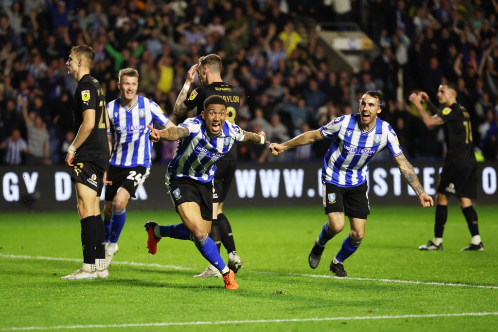 Liam Palmer of Sheffield Wednesday celebrates