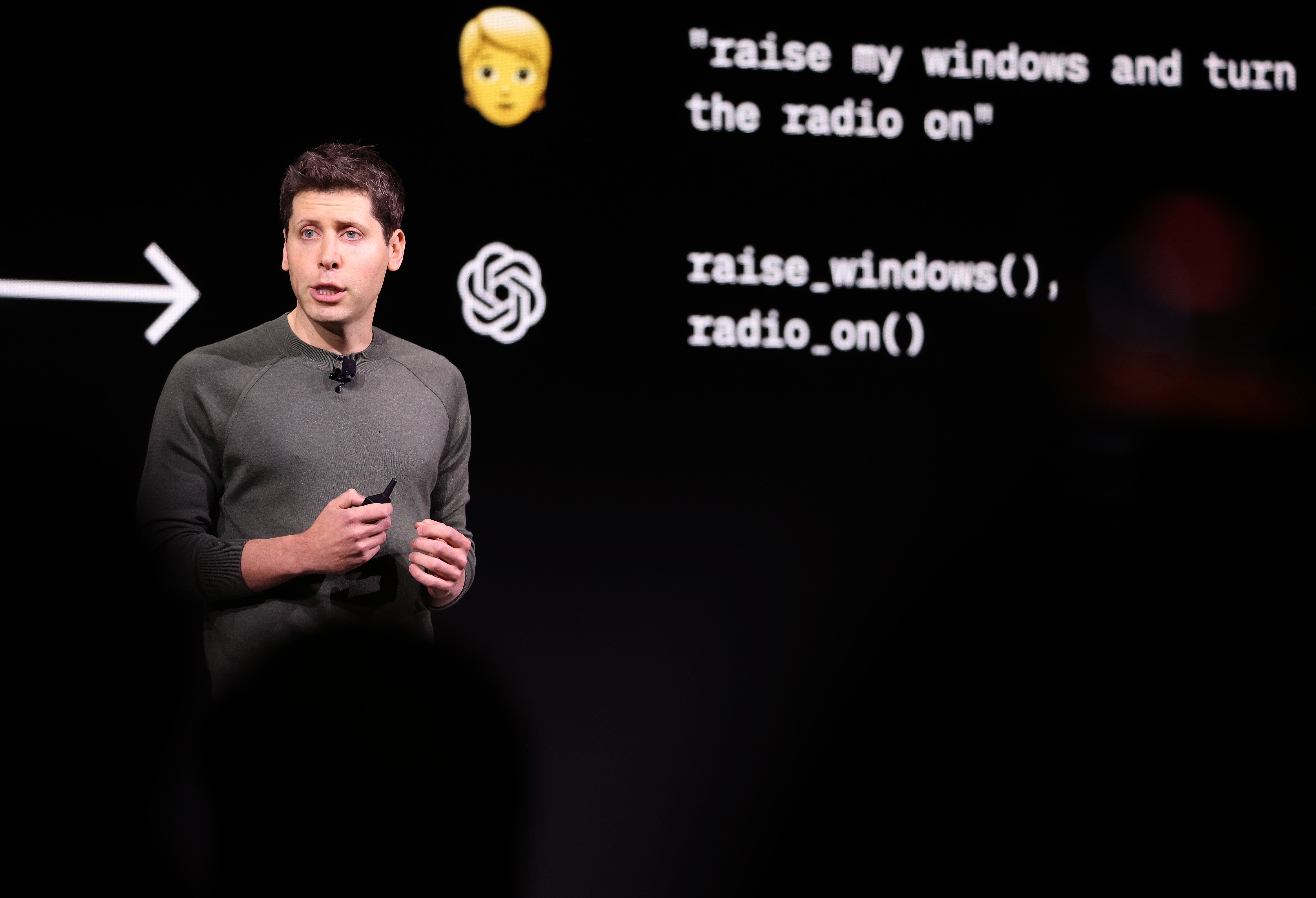 OpenAI CEO Sam Altman pictured at an event in November 2023