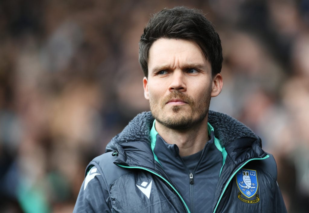 Danny Rohl looks on during the Sky Bet Championship match between Sheffield Wednesday and Stoke City