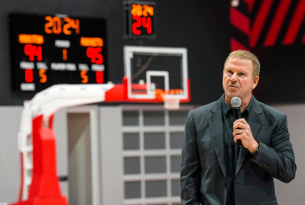 Houston Rockets owner Tilman Fertitta speaks