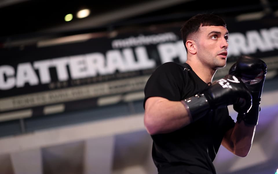 Jack Catterall during a public workout