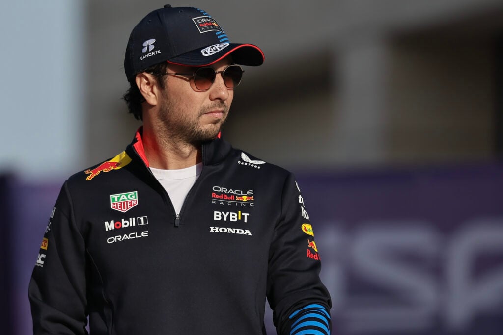 Sergio Perez in the 2024 F1 Qatar Grand Prix paddock
