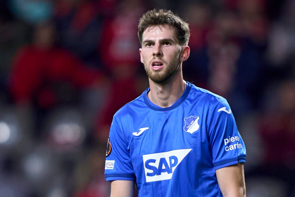 Anton Stach in action during SC Braga v TSG 1899 Hoffenheim.
