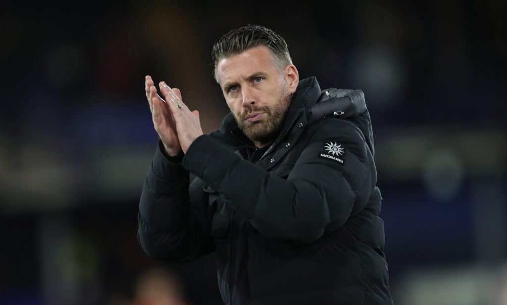 Rob Edwards during Luton Town vs Stoke City