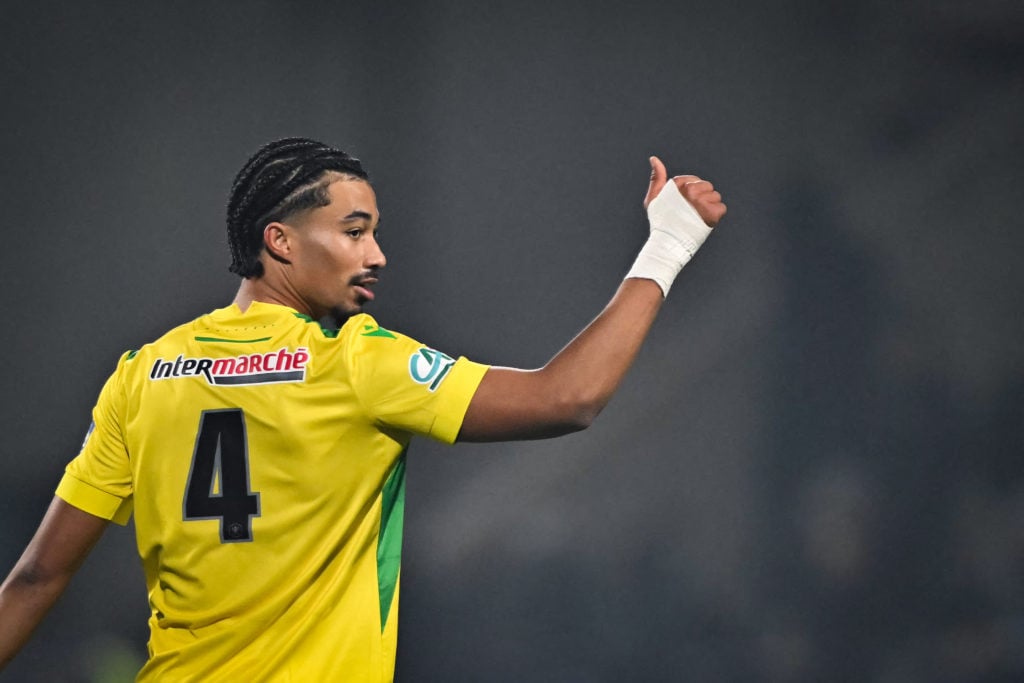 Nathan Zeze playing for Nantes.