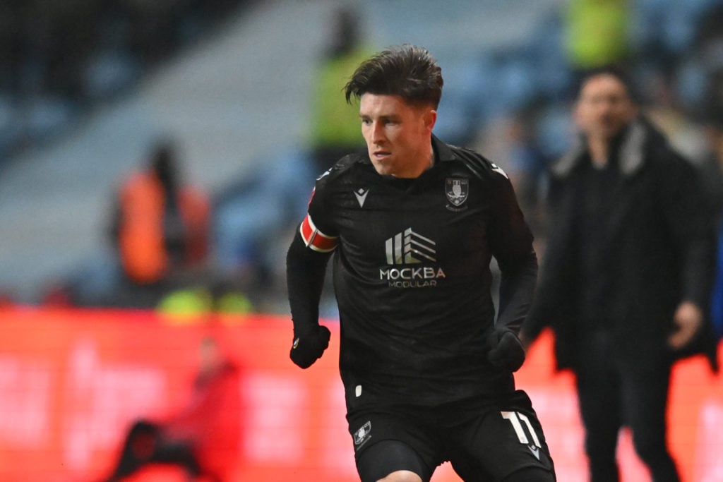 Josh Windass during Coventry City v Sheffield Wednesday - Emirates FA Cup Third Round