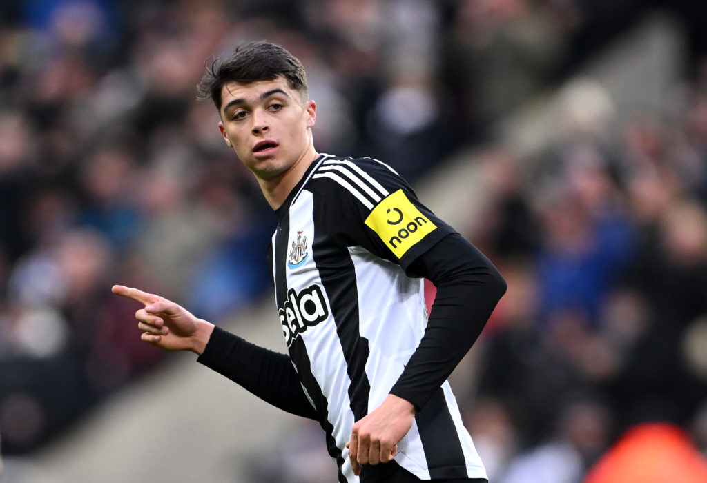 Lewis Miley during an FA Cup game between Newcastle United and Bromley.