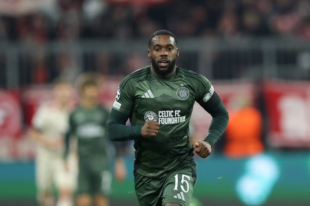 Jeffrey Schlupp for Celtic during the UEFA Champions League game against FC Bayern Munich