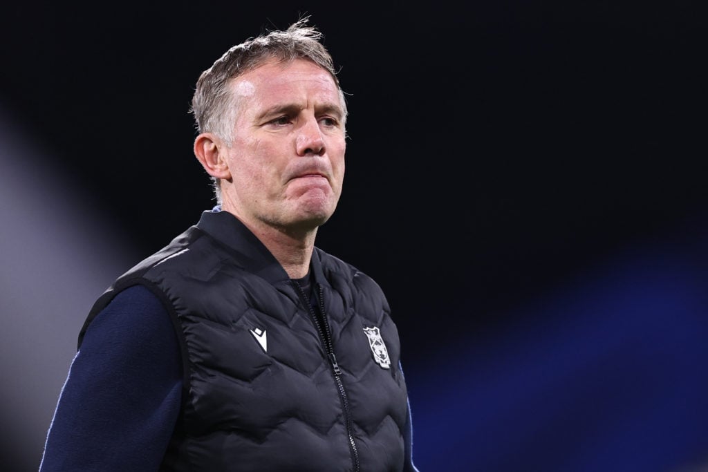 Phil Parkinson manager / head coach of Wrexham ahead of the Sky Bet League One match between Huddersfield Town AFC and Wrexham AFC.