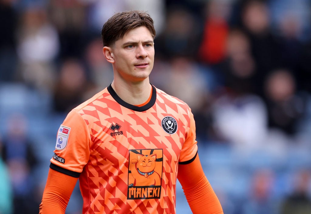 Michael Cooper, goalkeeper of Sheffield United during the Sky Bet Championship match between Sheffield Wednesday FC and Sheffield United FC