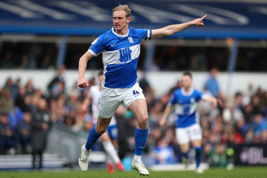 Christoph Klarer of Birmingham City FC against Shrewsbury Town FC in Sky Bet League One