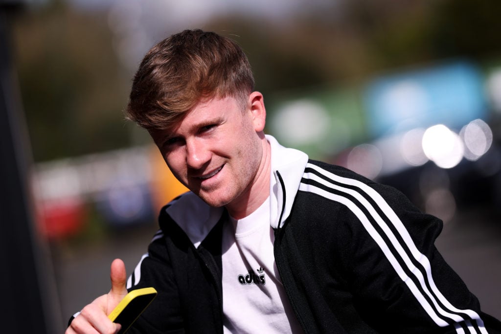 Tommy Doyle arrives for Wolverhampton Wanderers' training session at the club's training ground
