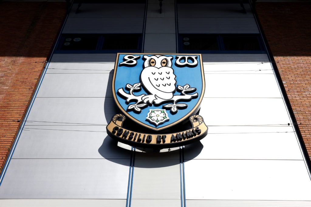 A general view of the Sheffield Wednesday badge