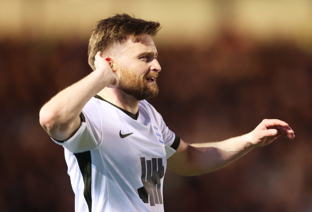 Alfie May celebrates during Peterborough United v Birmingham City