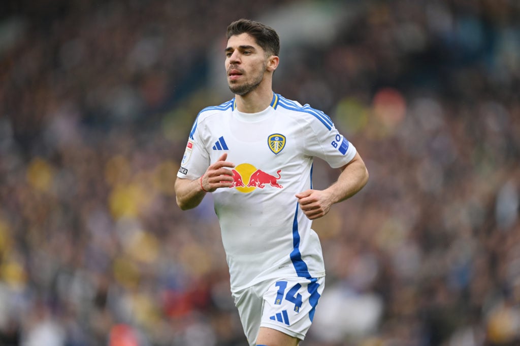 Manor Solomon during a Championship match for Leeds.