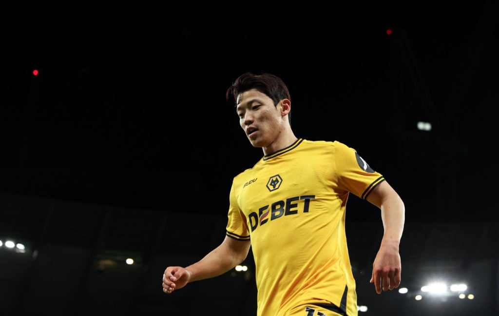 Hwang Hee-chan playing for Wolves