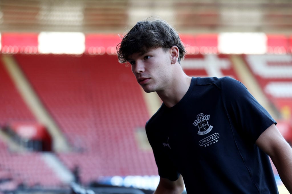 Southampton's Tyler Dibling ahead of the Premier League match against Manchester City.