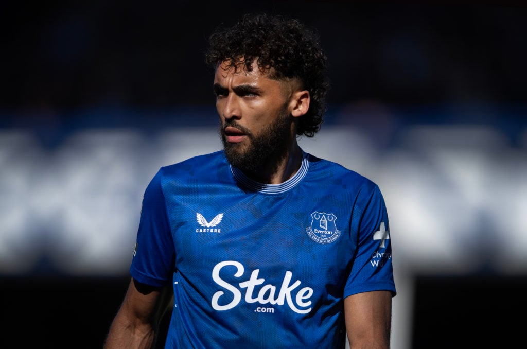 Dominic Calvert-Lewin in action for Everton.