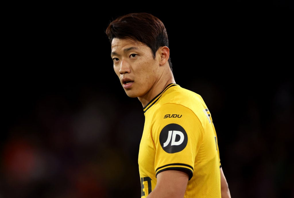 Hwang Hee-Chan of Wolverhampton Wanderers looks on during the Premier League match between Crystal Palace FC and Wolverhampton Wanderers FC